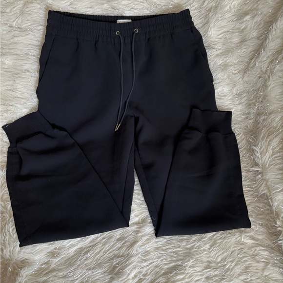 Wilfred Black High Waist Track Creppe Jogger Pants Size M - Picture 8 of 14